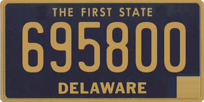 DE license plate 695800