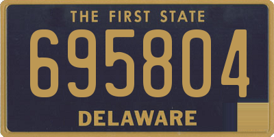 DE license plate 695804
