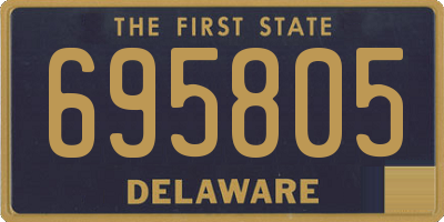 DE license plate 695805