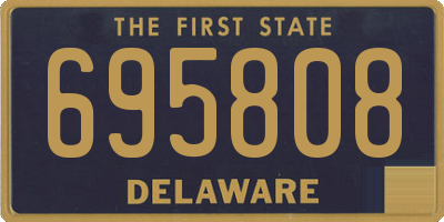 DE license plate 695808