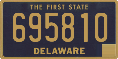 DE license plate 695810