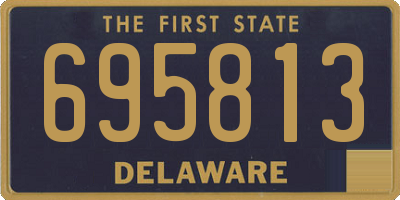 DE license plate 695813