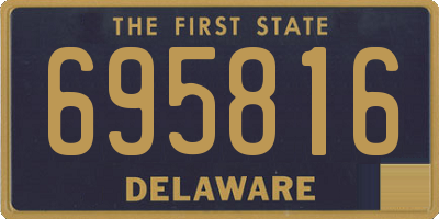 DE license plate 695816