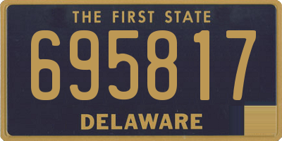 DE license plate 695817