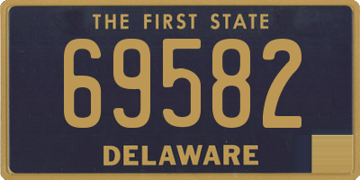 DE license plate 69582