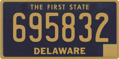 DE license plate 695832