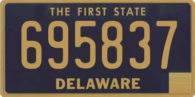 DE license plate 695837