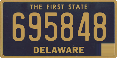 DE license plate 695848