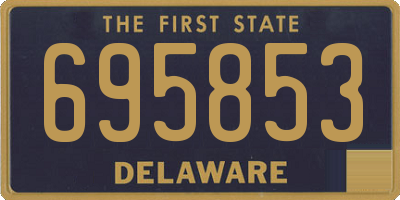 DE license plate 695853