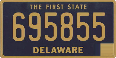 DE license plate 695855