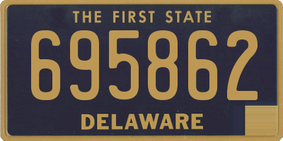DE license plate 695862