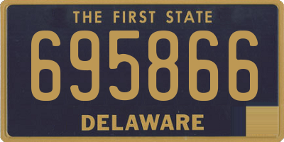 DE license plate 695866