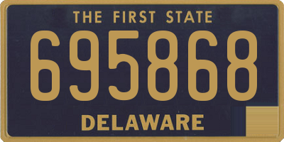 DE license plate 695868