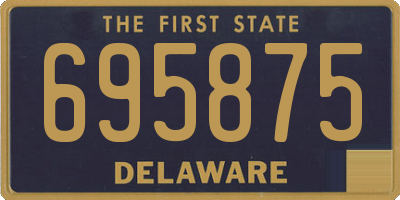 DE license plate 695875
