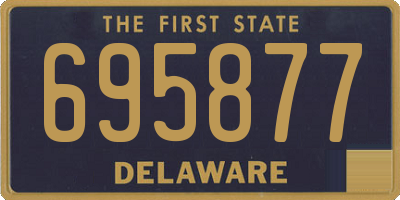 DE license plate 695877