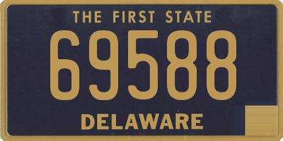 DE license plate 69588