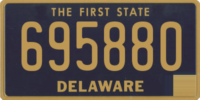 DE license plate 695880