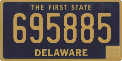 DE license plate 695885