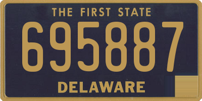 DE license plate 695887