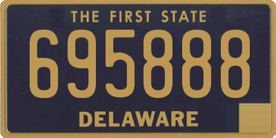 DE license plate 695888