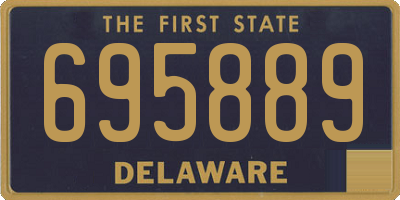 DE license plate 695889