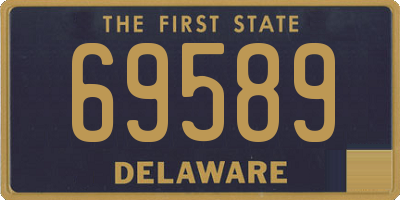 DE license plate 69589