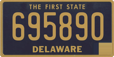 DE license plate 695890