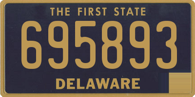 DE license plate 695893