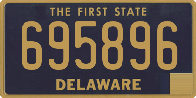DE license plate 695896