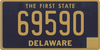 DE license plate 69590