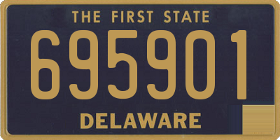 DE license plate 695901