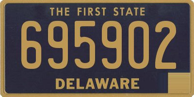 DE license plate 695902
