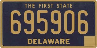 DE license plate 695906