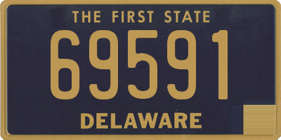 DE license plate 69591