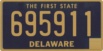 DE license plate 695911