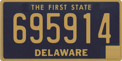 DE license plate 695914