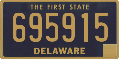 DE license plate 695915