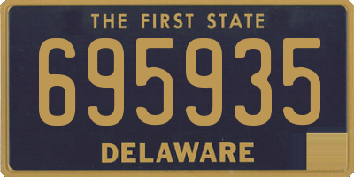DE license plate 695935
