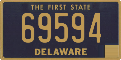 DE license plate 69594