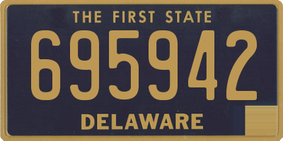 DE license plate 695942