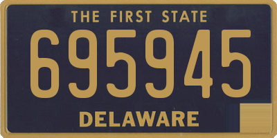 DE license plate 695945