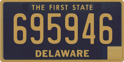 DE license plate 695946