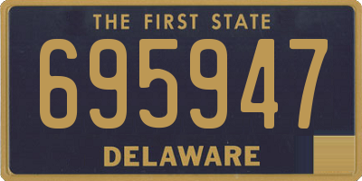 DE license plate 695947
