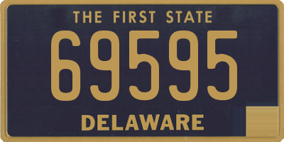 DE license plate 69595