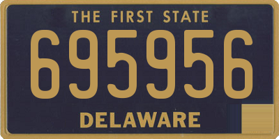 DE license plate 695956