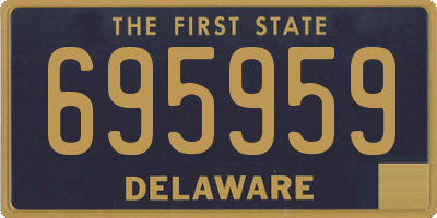 DE license plate 695959