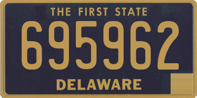 DE license plate 695962
