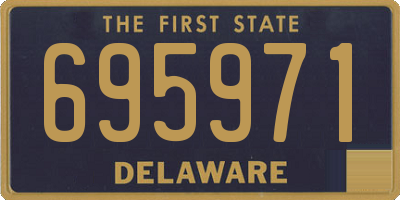 DE license plate 695971