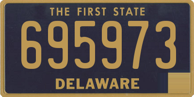DE license plate 695973