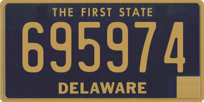 DE license plate 695974